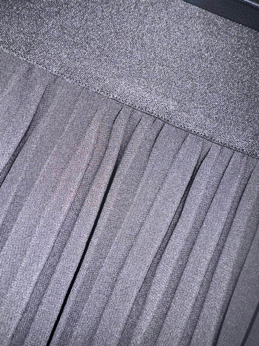 SHANNALEE - PLEATED CHIFFON A-LINE MIDI SKIRT - Rack Hunt -