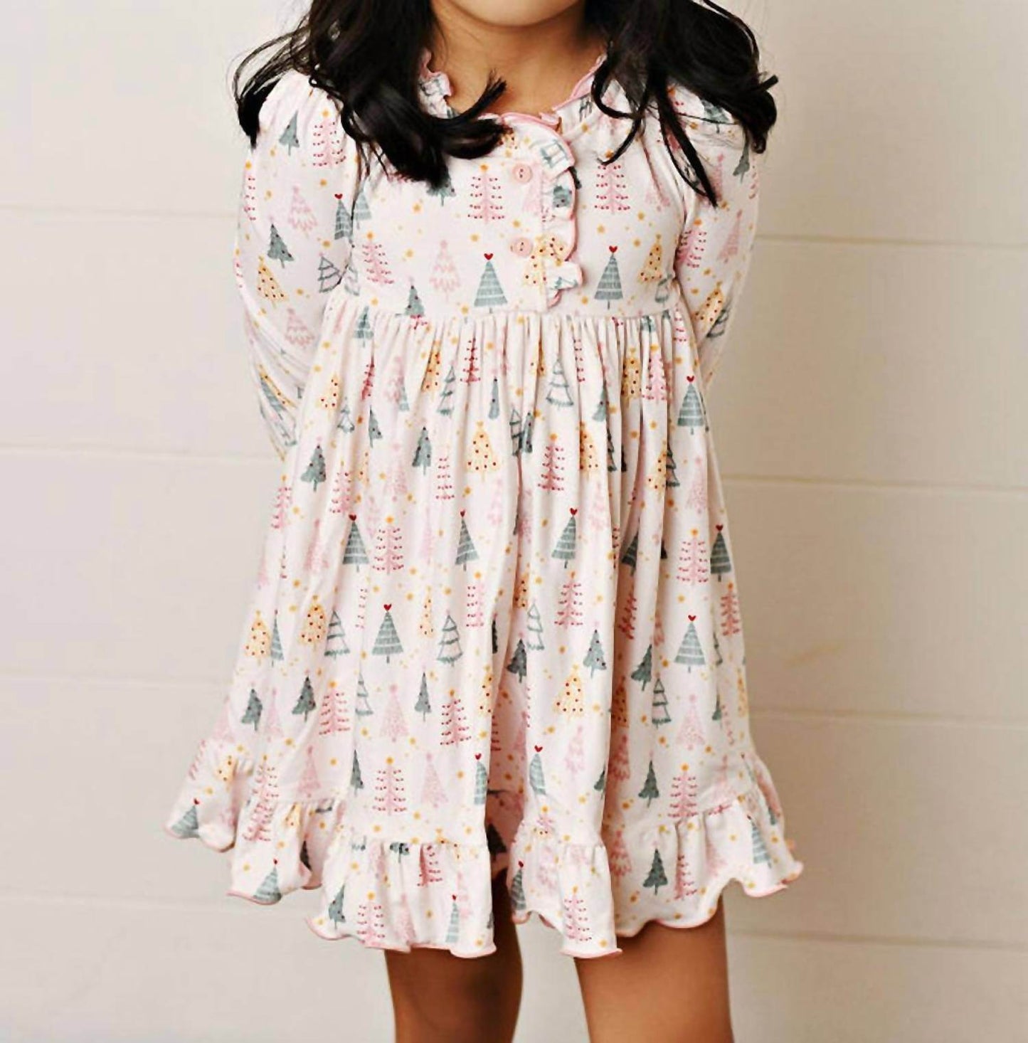 Swoon Baby Clothing - Christmas Trees Butterknit Dress - Rack Hunt -