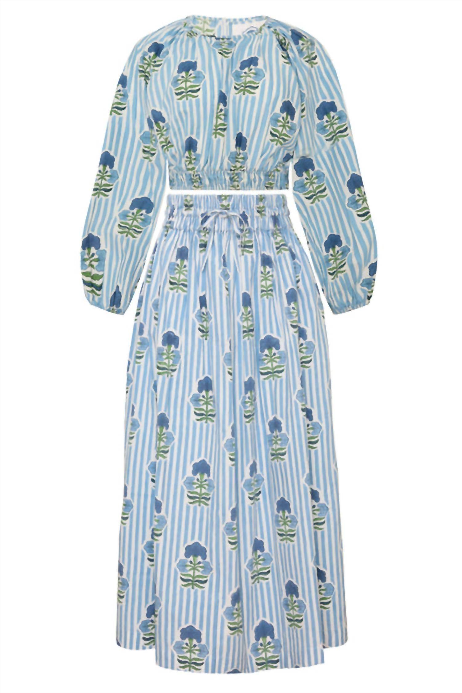 Maison Marigold - Women's Newport Floral Stripe Top - Rack Hunt -