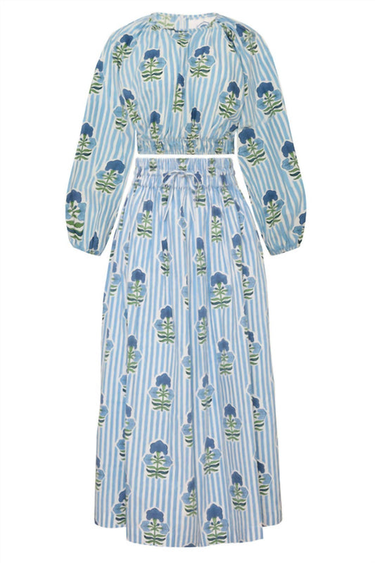 Maison Marigold - Women's Newport Floral Stripe Top - Rack Hunt -