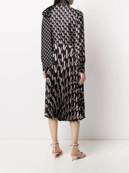 Valentino - Double Vlogo Bow Dress - alternate view - Rack Hunt