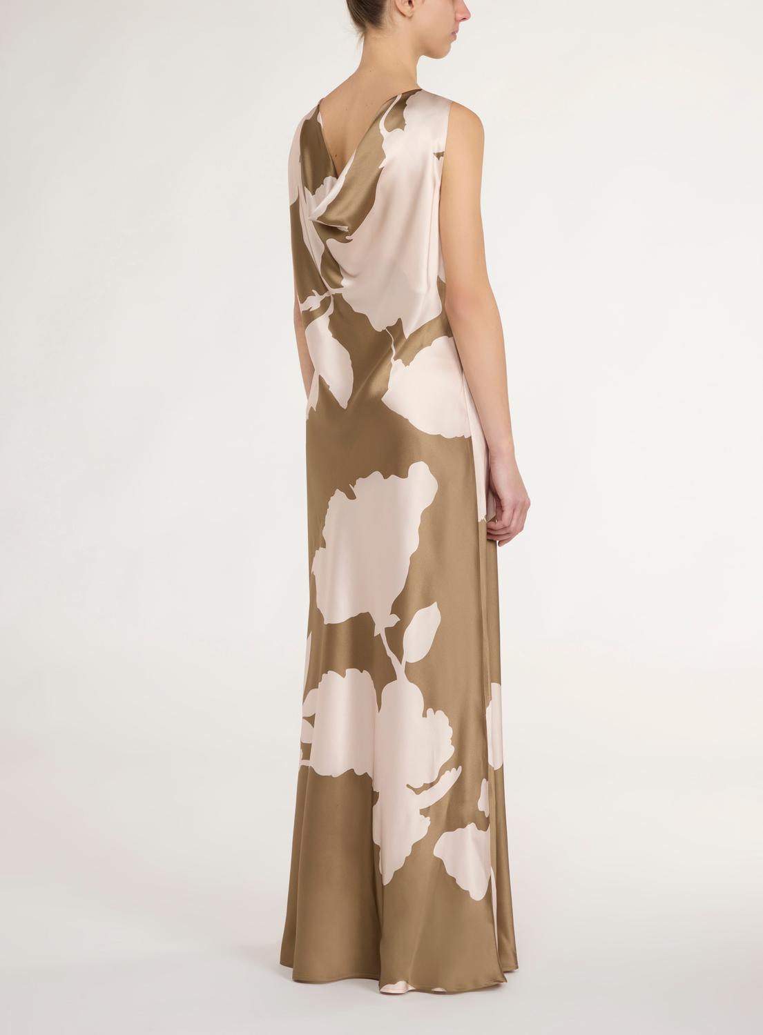 Mara Printed Silk Maxi Dress