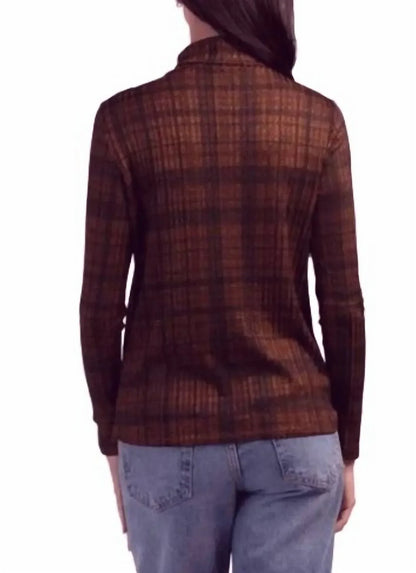 Premise - Metallic Turtleneck Top - Rack Hunt
