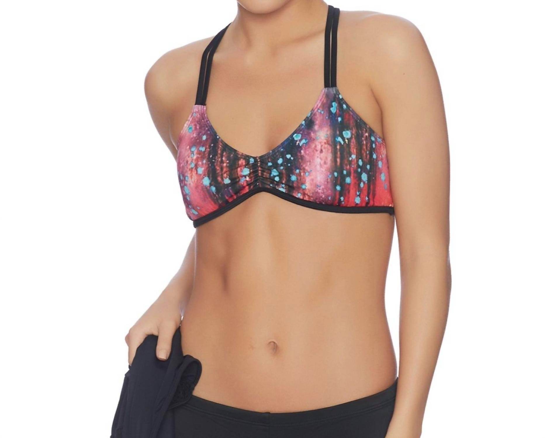 Exist By Next - Galaxy Activated 2-in-1 High Neck Tank Top With Sports Bra - Rack Hunt -