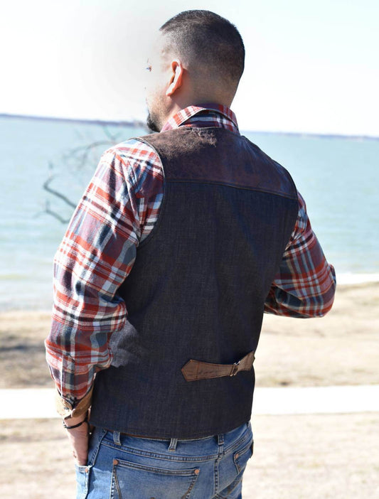 Flynt Western - Chisos Western Leather Vest - Rack Hunt -