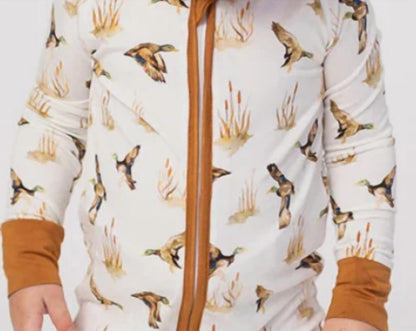 Fall Zipper Sleeper Romper