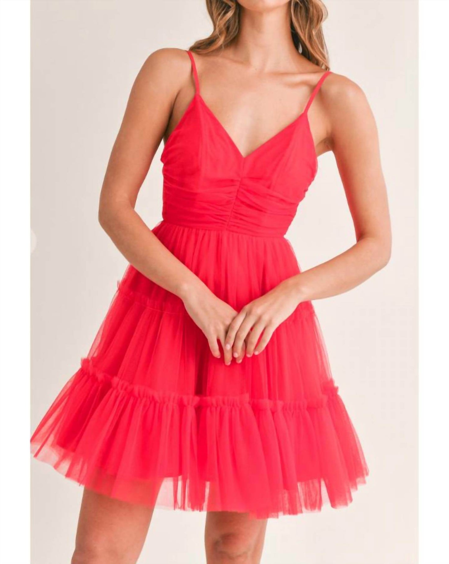 Cason Couture - The Martha Tulle Mini Dress - Rack Hunt -