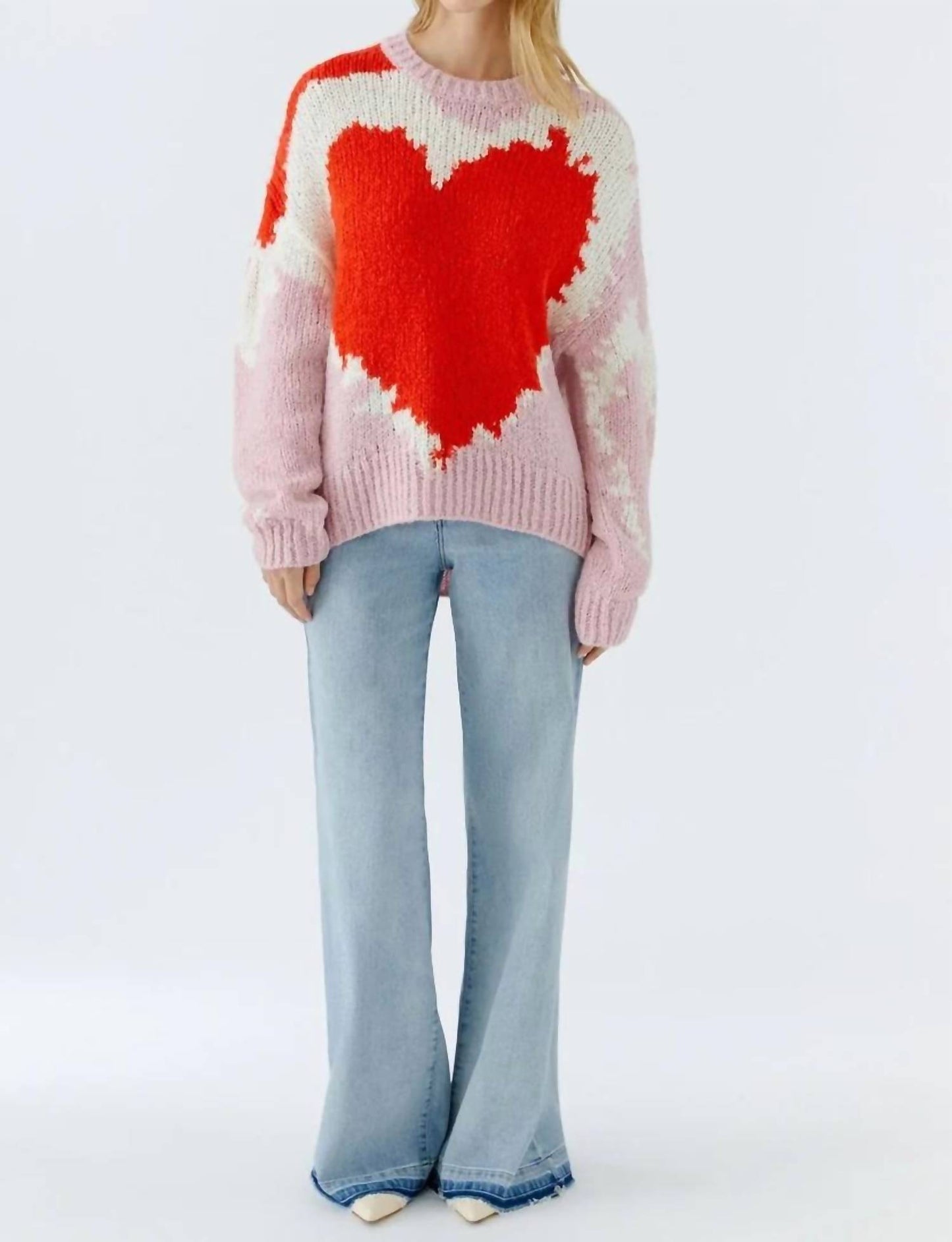 Rose Red Heart Angel Yarn Sweater