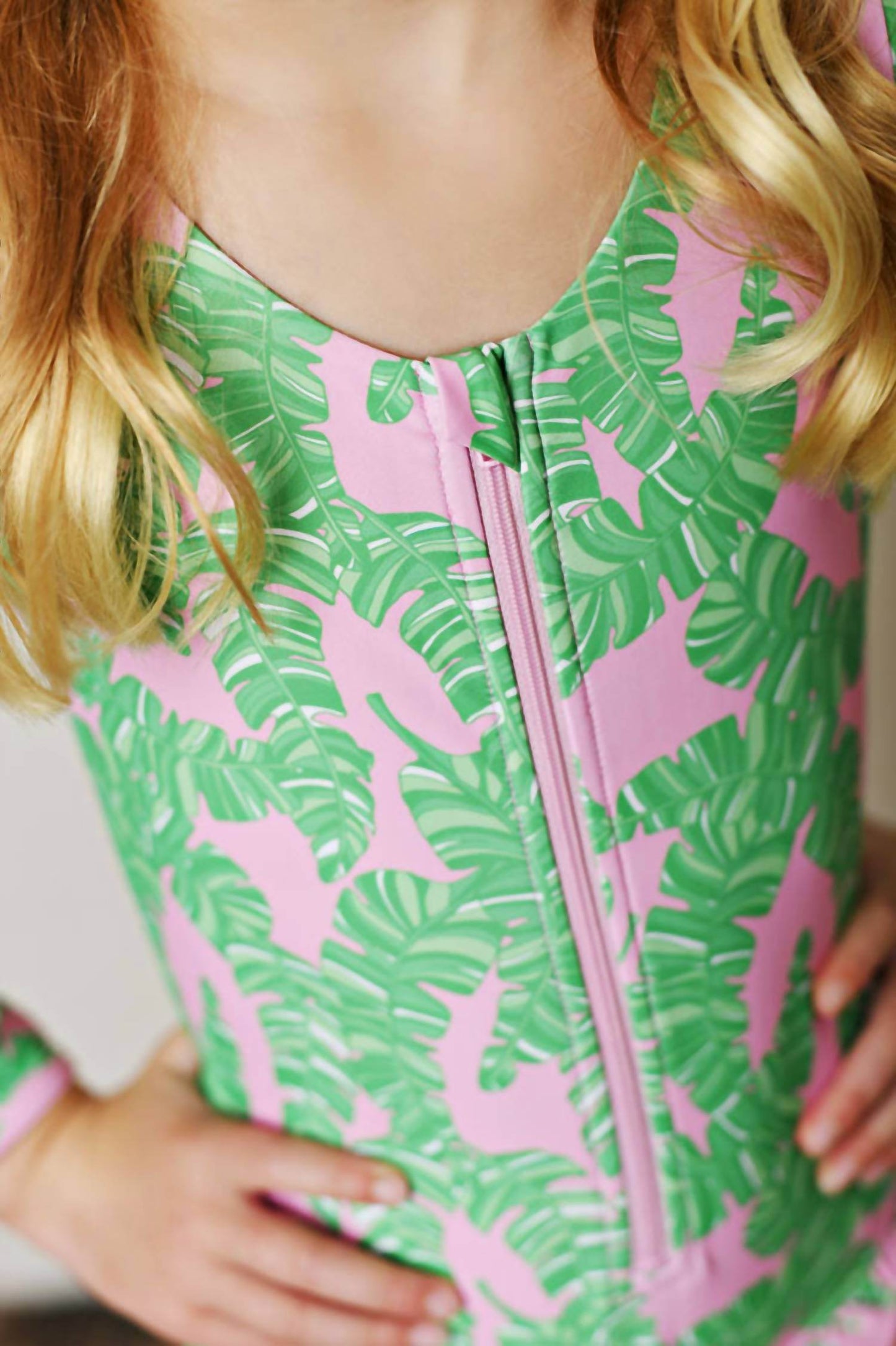 Swoon Baby Clothing - Girl's One Piece Long Sleeve Rashguard Swimsuit - Rack Hunt -