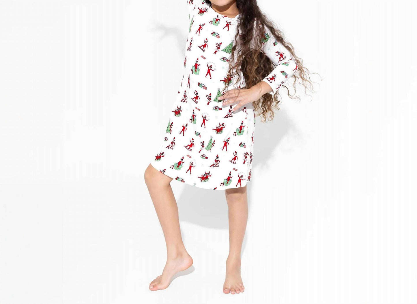 Elf On The Shelf Bamboo Long Sleeve Dress