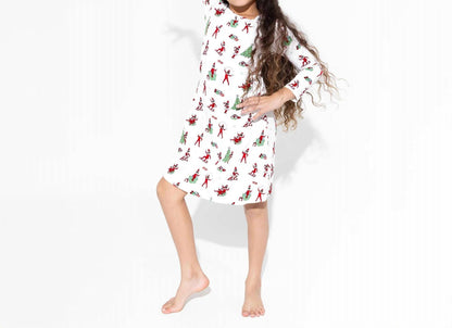Elf On The Shelf Bamboo Long Sleeve Dress