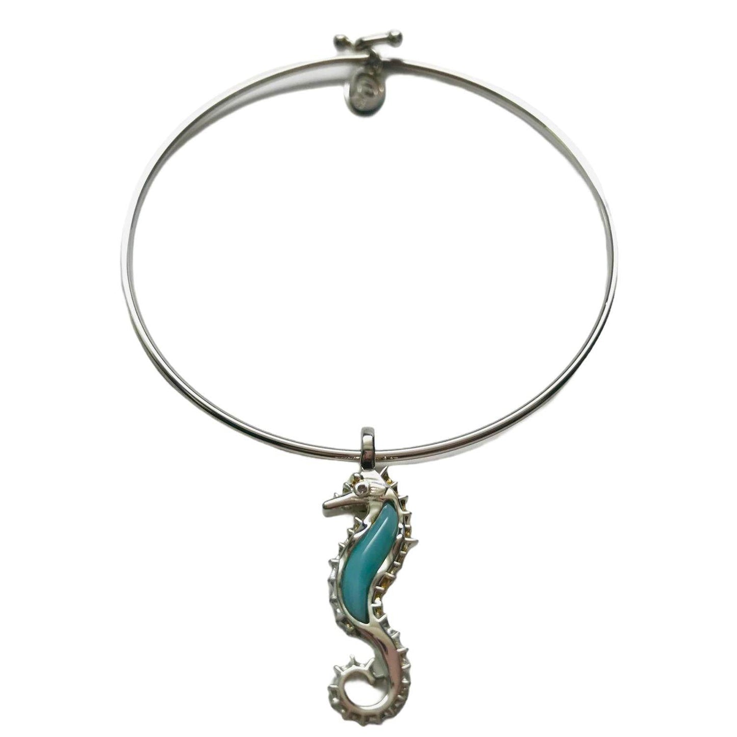 Dune Jewelry - Women's Larimar Seahorse Bangle - Rack Hunt