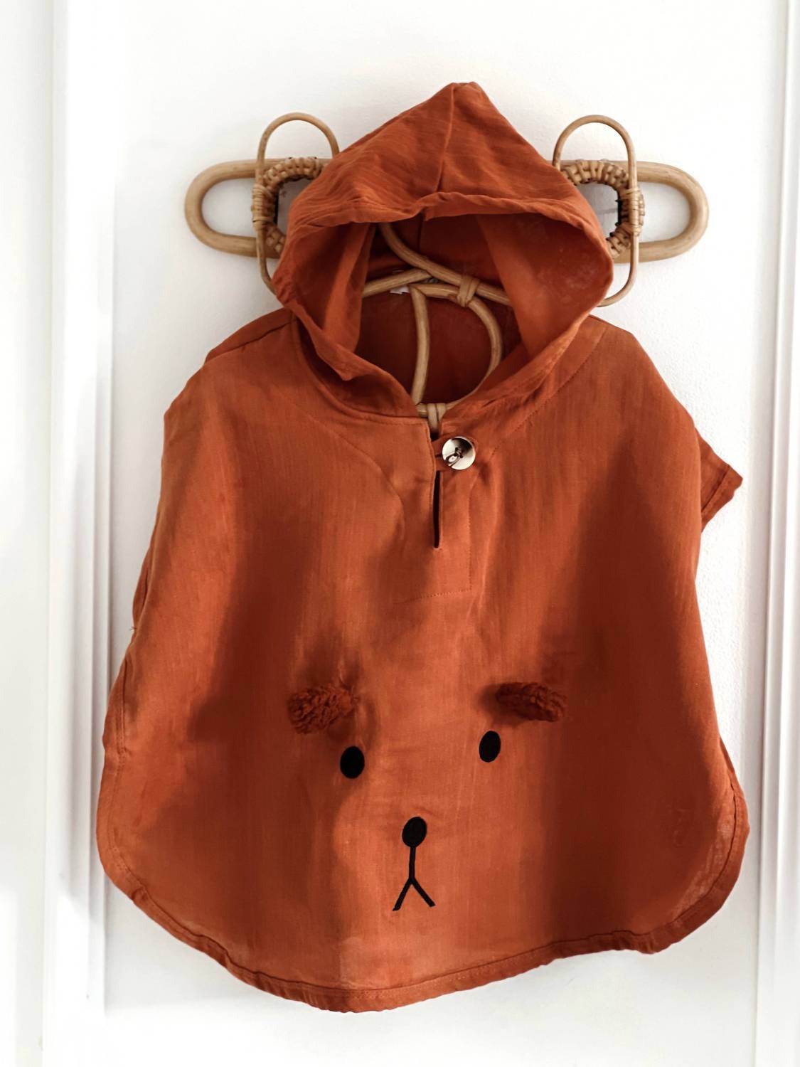 Ada Baby - Bear Organic Muslin Poncho For Babies And Toddlers - Rack Hunt -