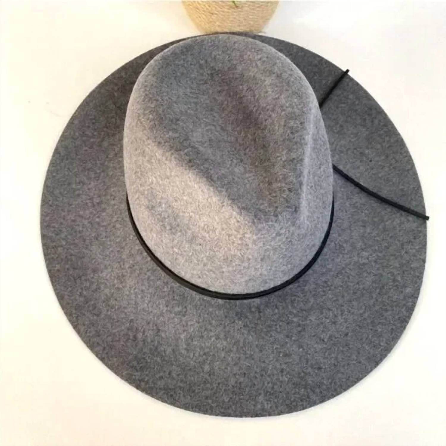 Phenix - Wide Brim Wool Leather Fedora Hat - Rack Hunt