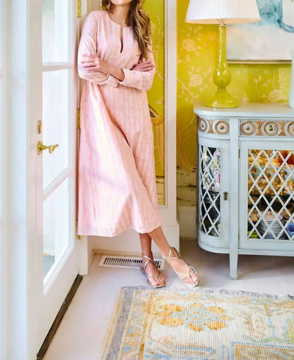 BROOKS AVENUE - Kaftan Long Sleeve Midi Dress - Rack Hunt