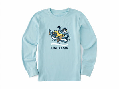 Kids Jake And Rocket Snowtube Long Sleeve Crusher Tee