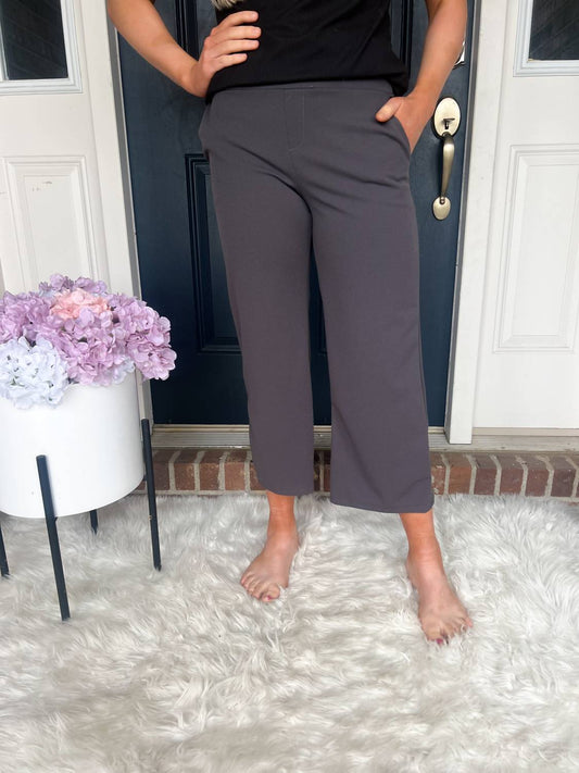 Lucy Wide Leg Stretchy Crop Pants