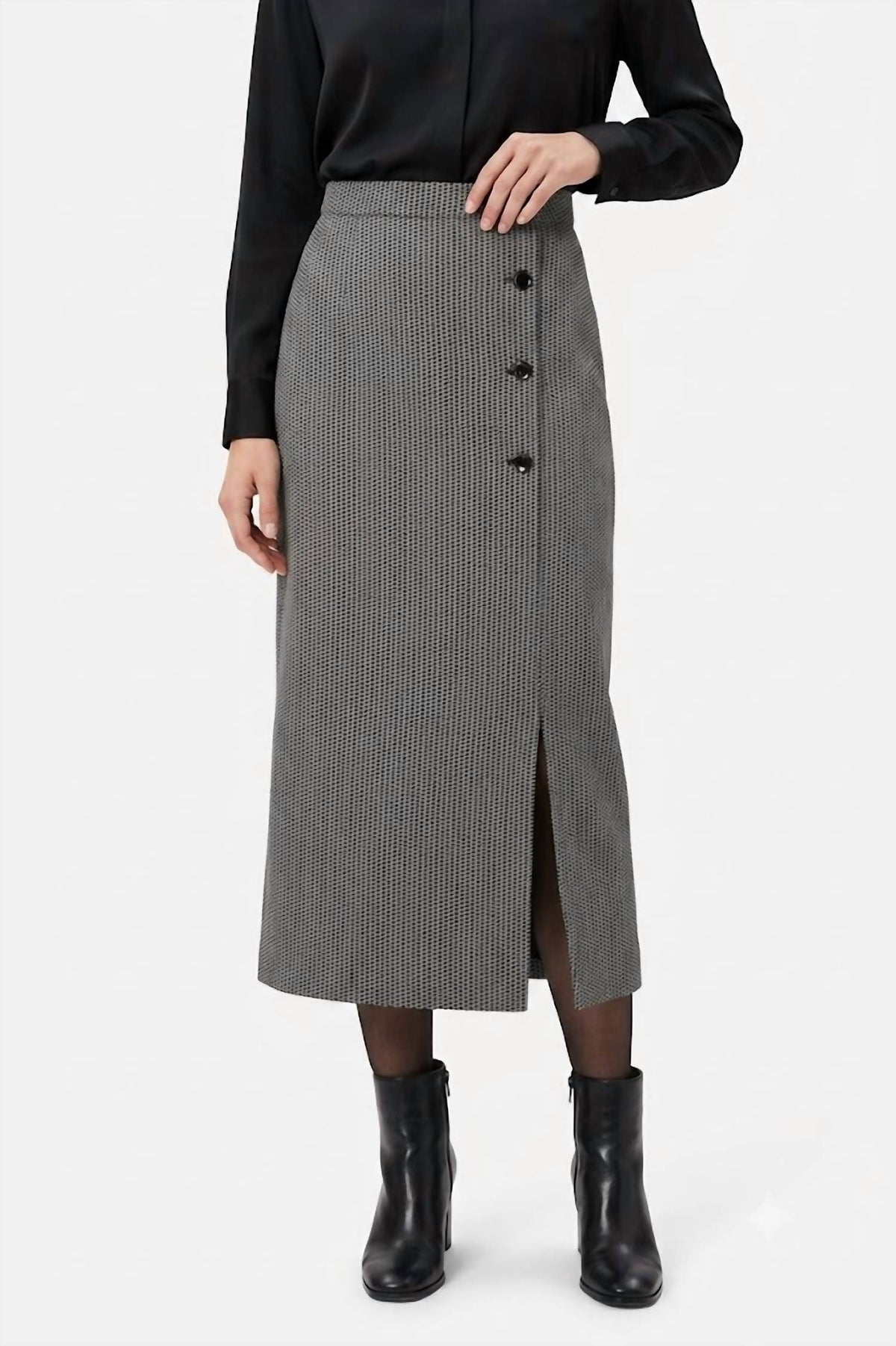 Sadie Wool And Silk Skirt