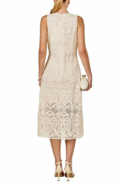 Lace Sleeveless Midi Dress
