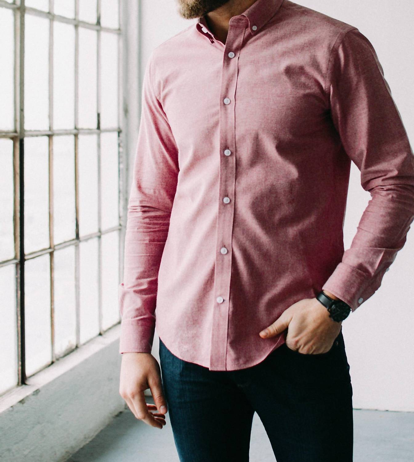 Men's Lucas Untuckable Casual Fit Dress Shirt