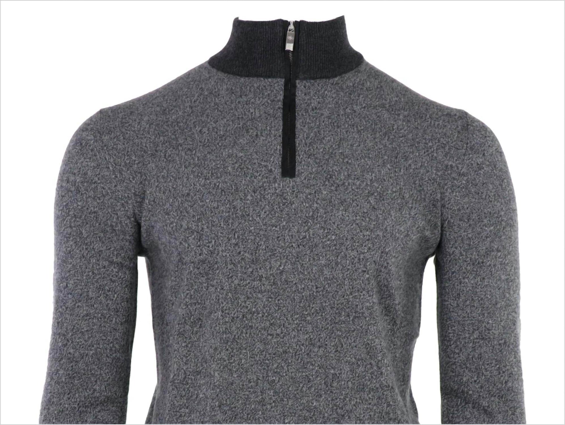 Pashmere - Men's Cashmere Half Zip Mock - Rack Hunt -