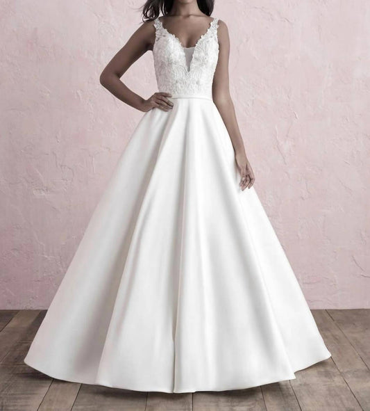 Beaded Floral Wedding Gown