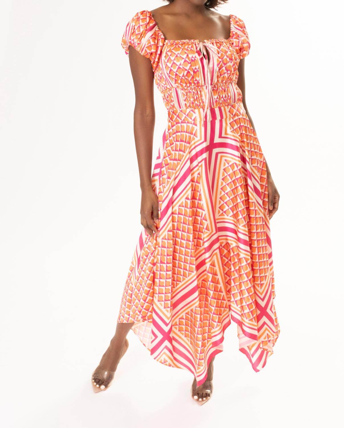 Area Stars - Printed Midi Dress - Rack Hunt