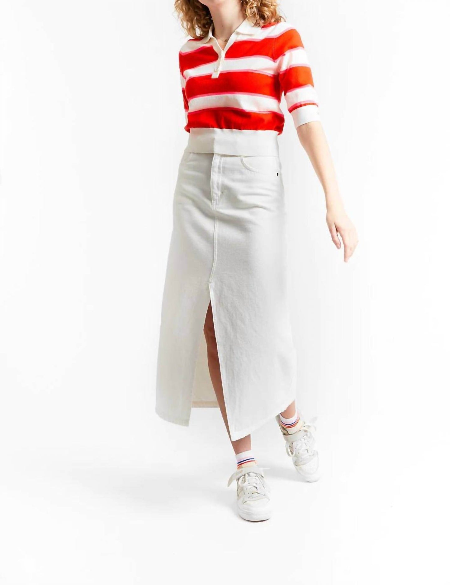 INDEE - Girl's Pompei Long Denim Front Slip Skirt - Rack Hunt -