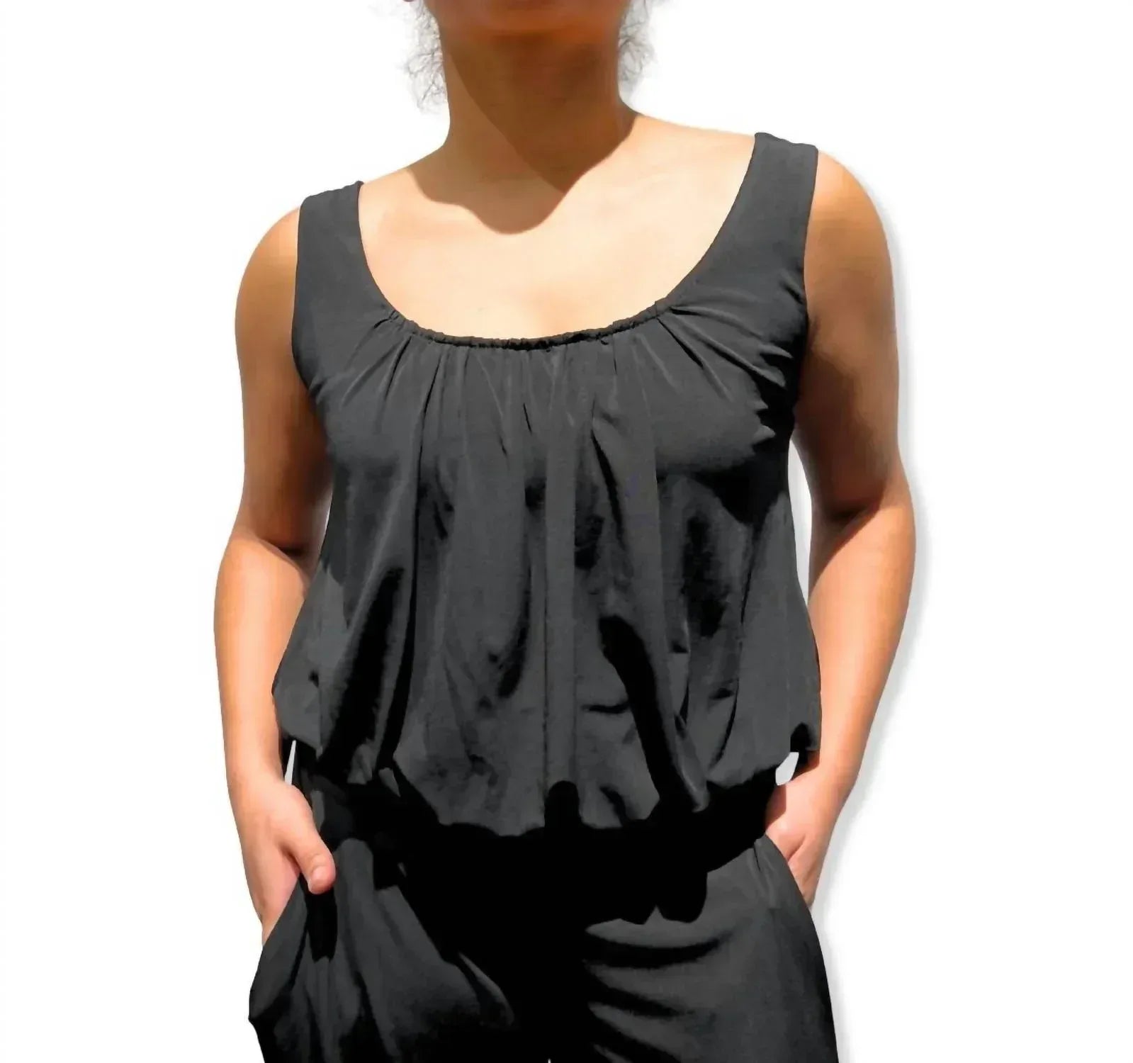 Alyssa Thomas - Scoop Neck Tank Jumpsuit - Rack Hunt