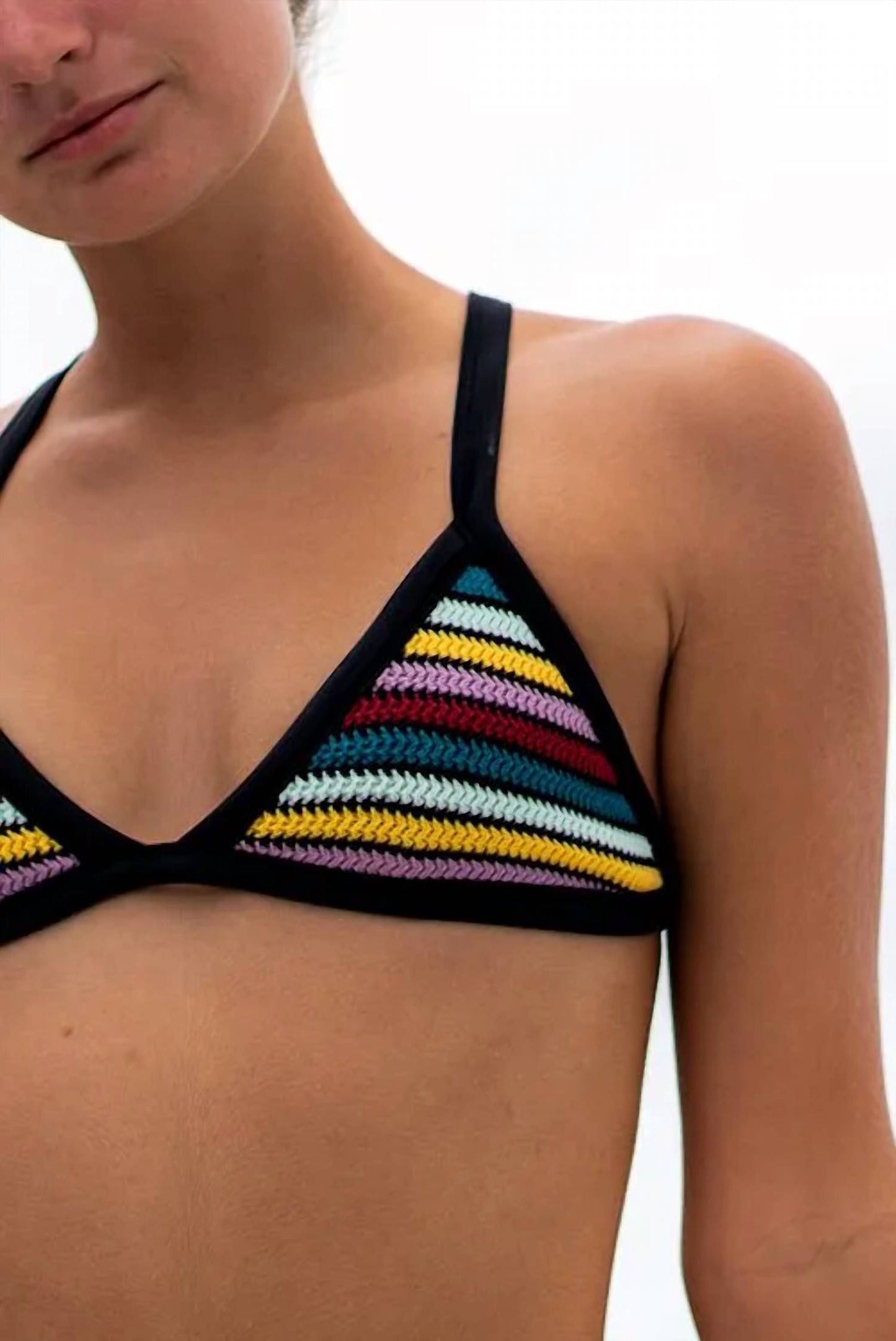 Ringlo Knit Triangle Bikini Top