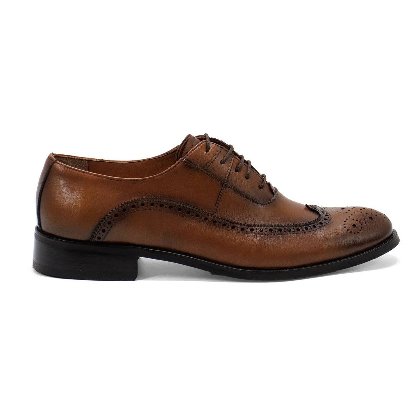 Men's Genova Leather Wingtip Oxford Shoes