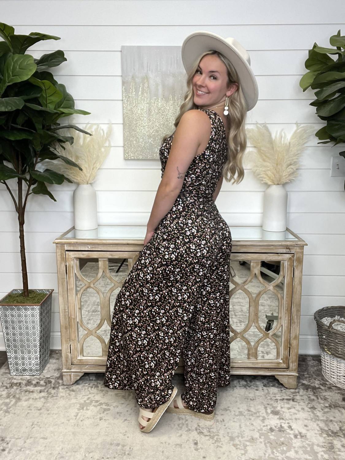 Live It Floral One Shoulder Jumpsuit