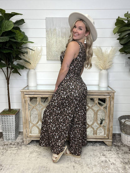 Live It Floral One Shoulder Jumpsuit