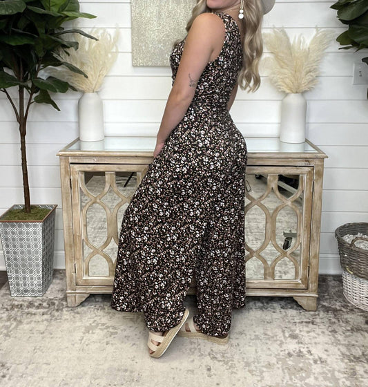 Live It Floral One Shoulder Jumpsuit