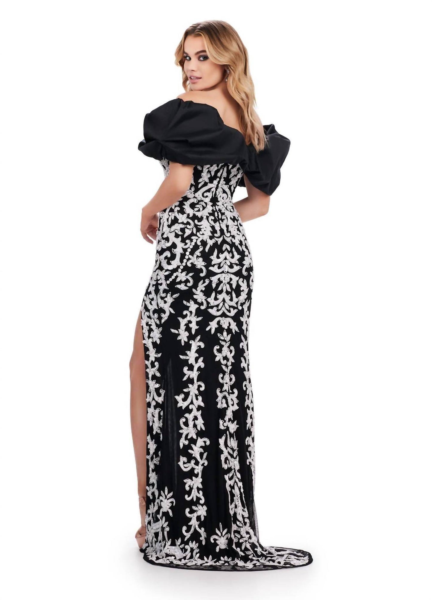ASHLEYlauren - Off Shoulder Prom Dress - Rack Hunt