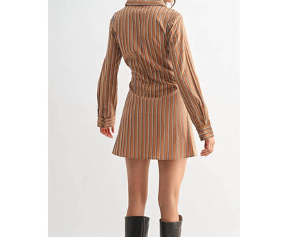 Stripe Collared Dress