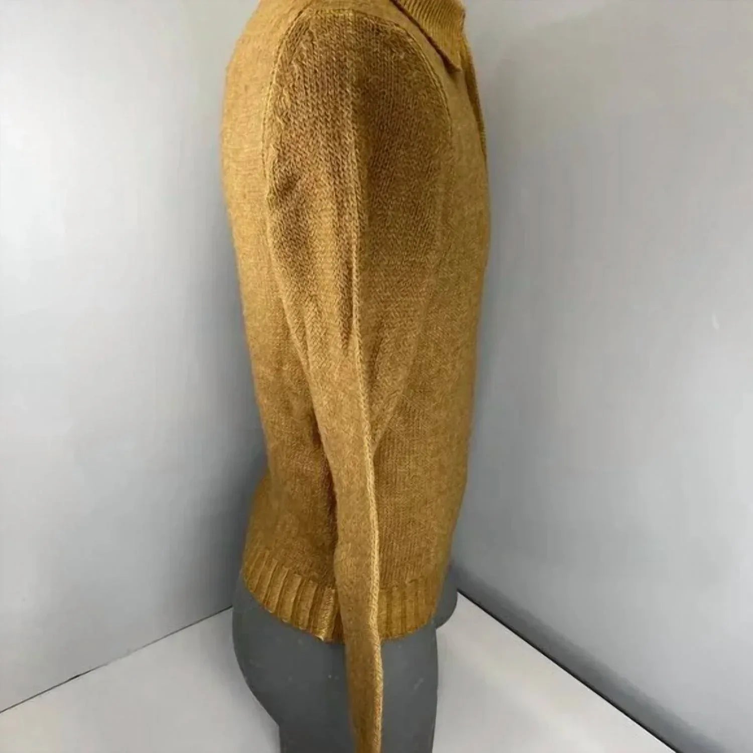 Tintoria Mattei - Men's Wool Alpaca Blend Collared Sweater - Rack Hunt