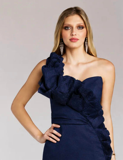 One Shoulder Couture Dress