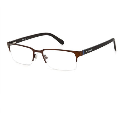 Men's 6024 Half Rimless Stainless Steel Eyeglasses