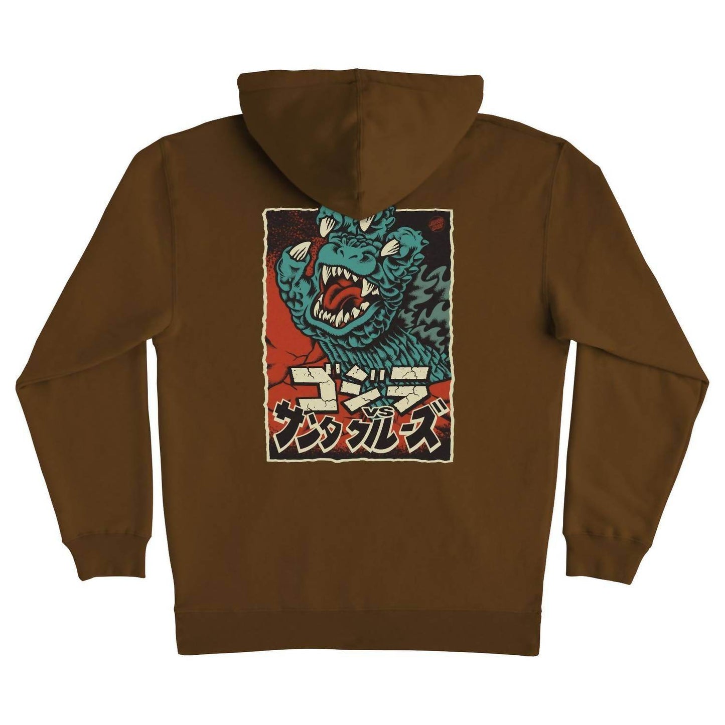 NHS Skate Direct - Men's Santa Cruz X Godzilla Hand Heavyweight Hoodie Sweatshirt - Rack Hunt