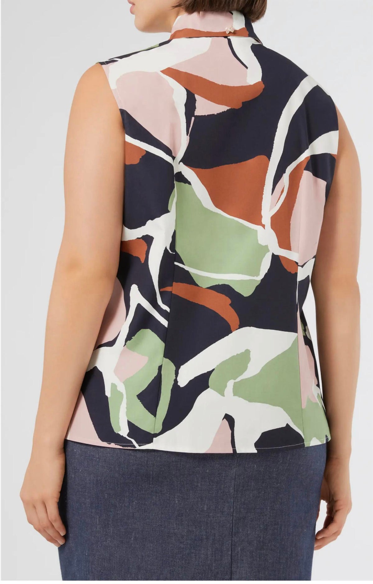Cotton Poplin Button-Up Shirt