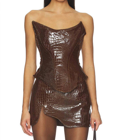 Nemesis Leather Corset Top