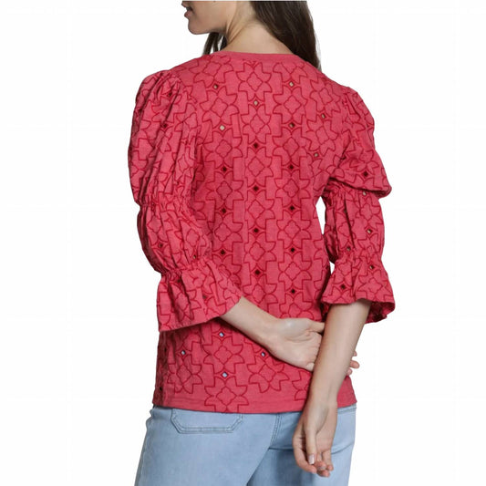 Eyelet Grace Tee