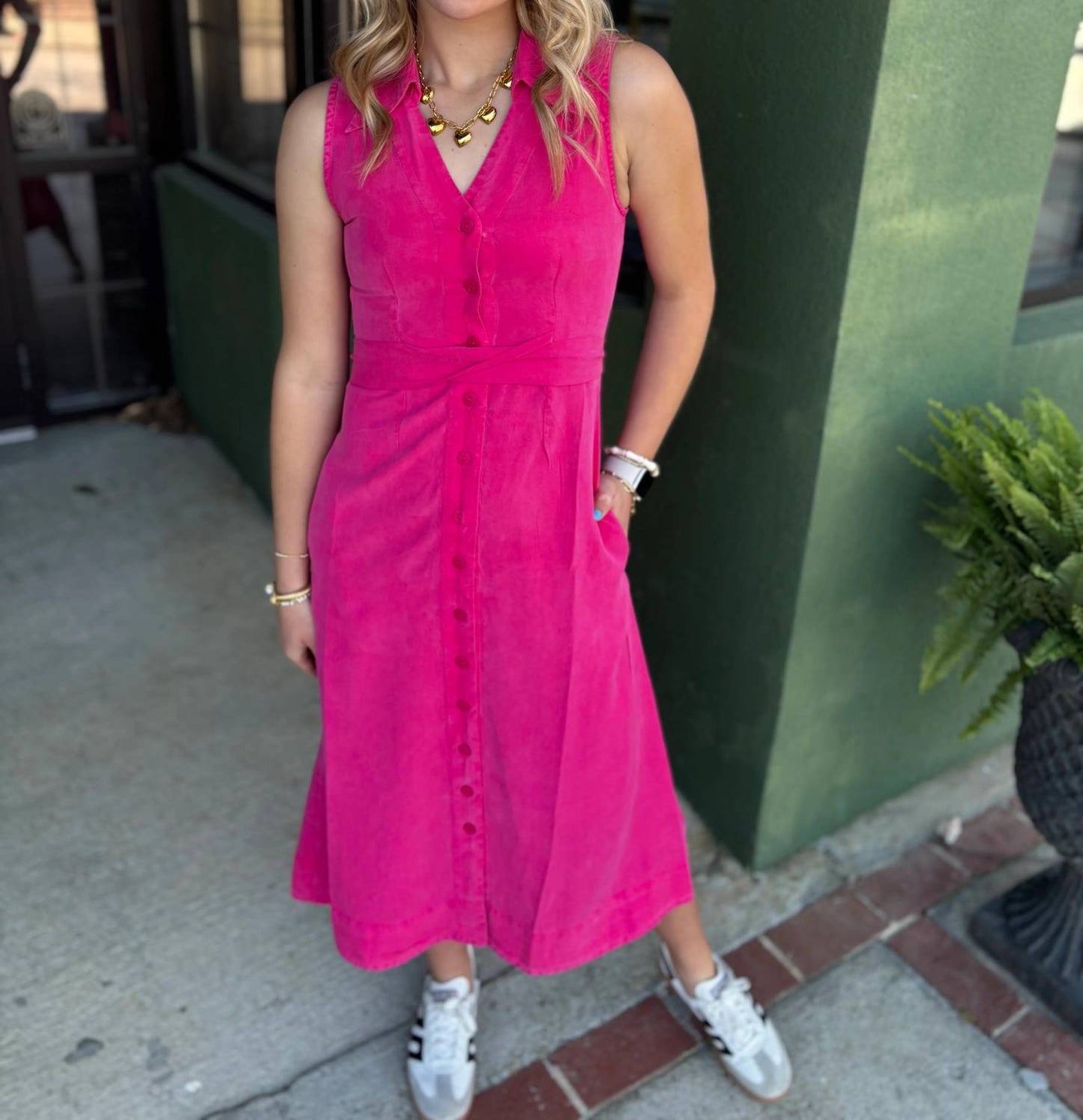 Belted Maxi Dress