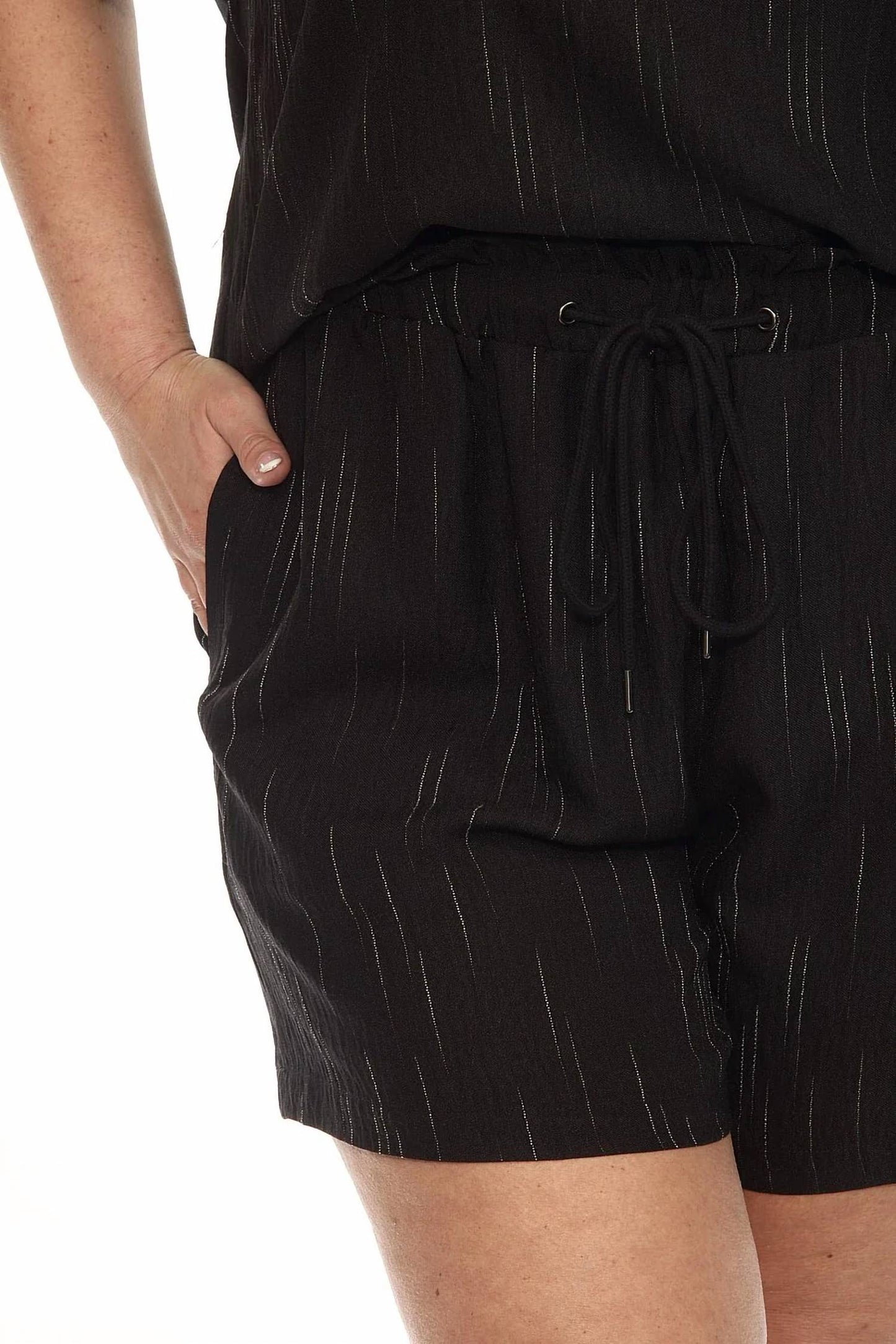 Stripe Drawstring Short