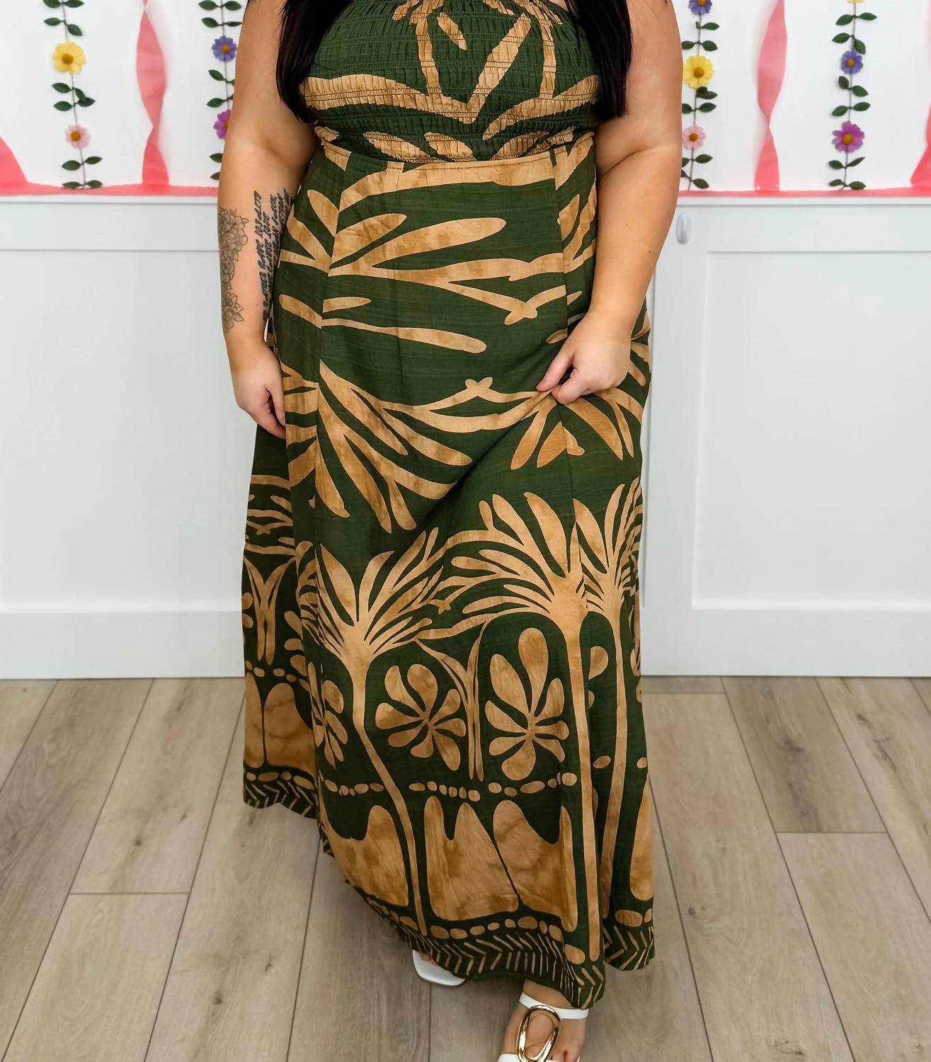 Looking Out Across The Sea Rayon Blend Maxi Dress