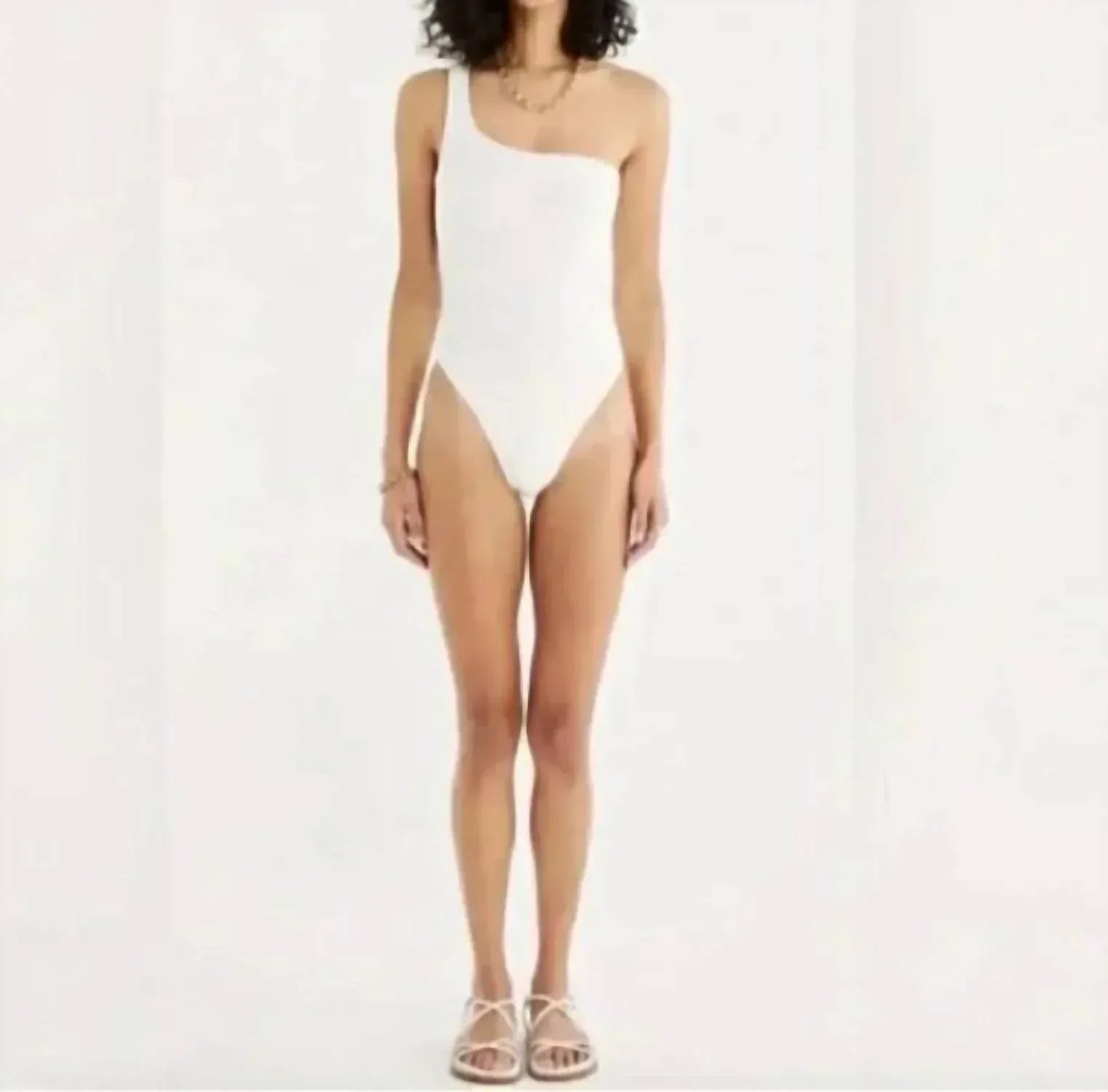 RUMER - Cassidy One Shoulder Maillot Bathing Suit/Body Suit - Rack Hunt