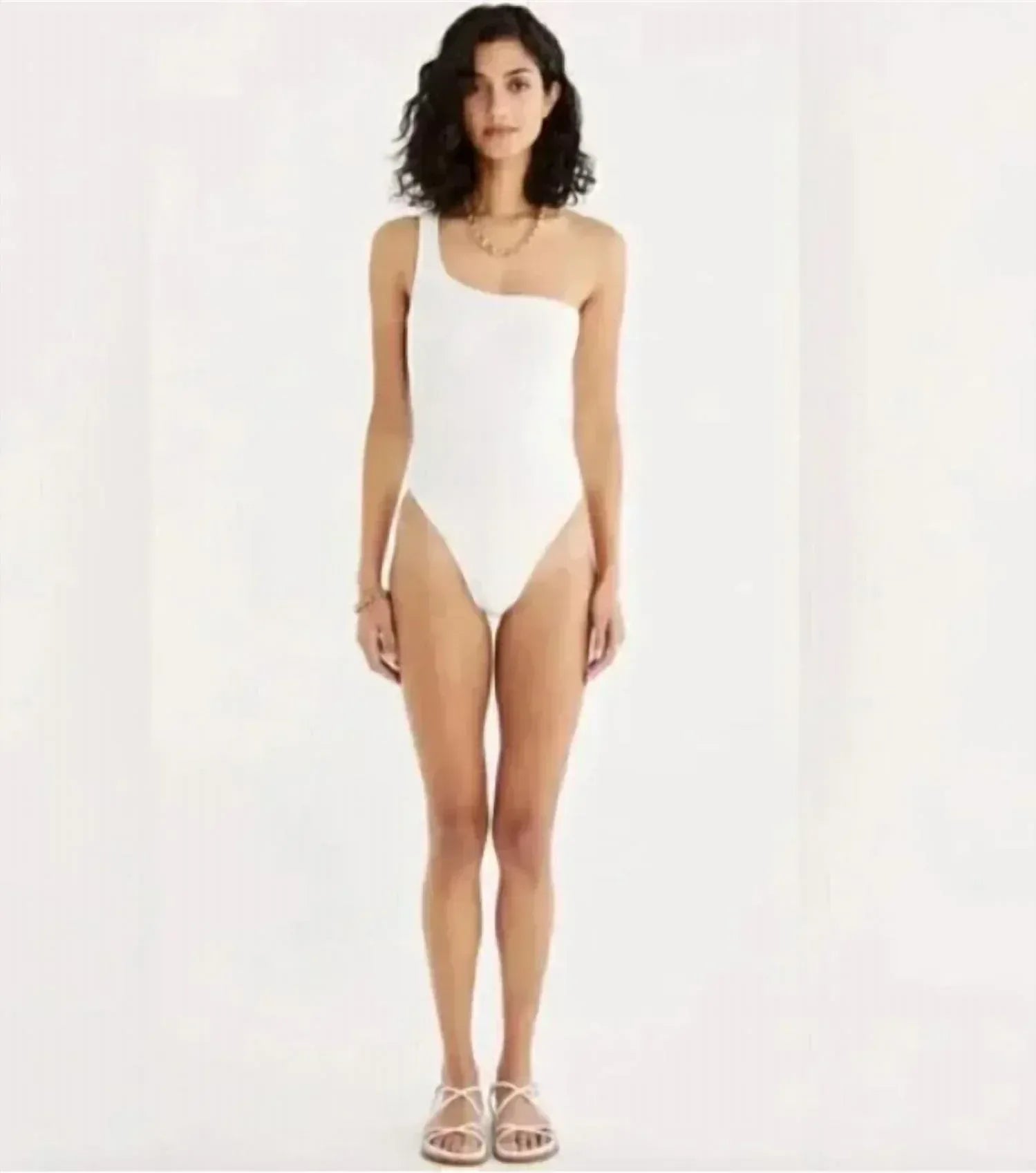 RUMER - Cassidy One Shoulder Maillot Bathing Suit/Body Suit - Rack Hunt