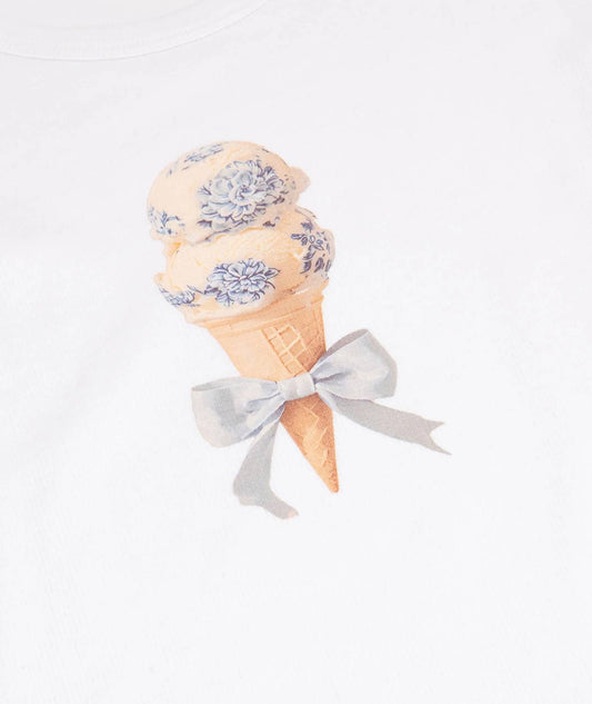 Girls Ice Cream Party Rib Tee