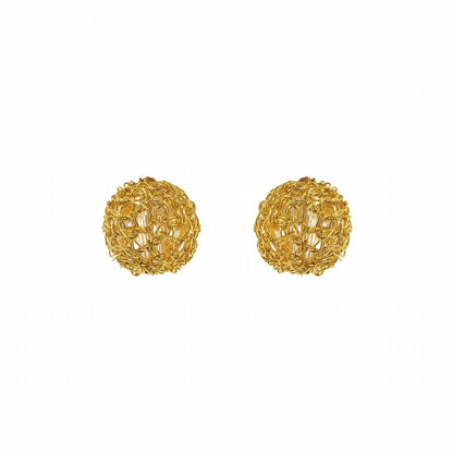 Women's Dome Post Handmade Crochet Earrings
